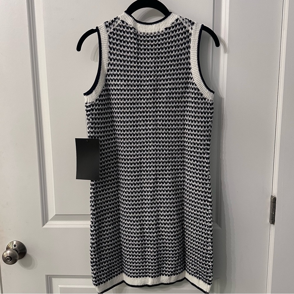 POMANDER PLACE Navy Stripe Bardot Dress - Picture 7 of 10